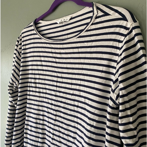 Nautical striped long sleeve shirt, size Small - Picture 2 of 8